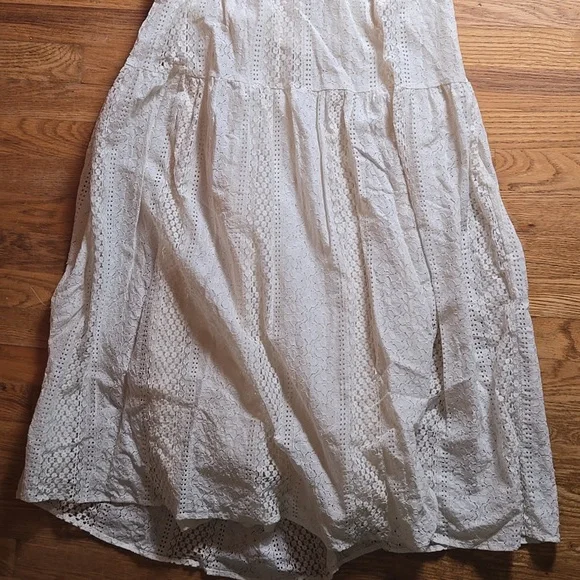 Anthropologie Verb Pallavi Singhee Agneza eyelet lace open tie-back midi dress - Picture 4 of 8